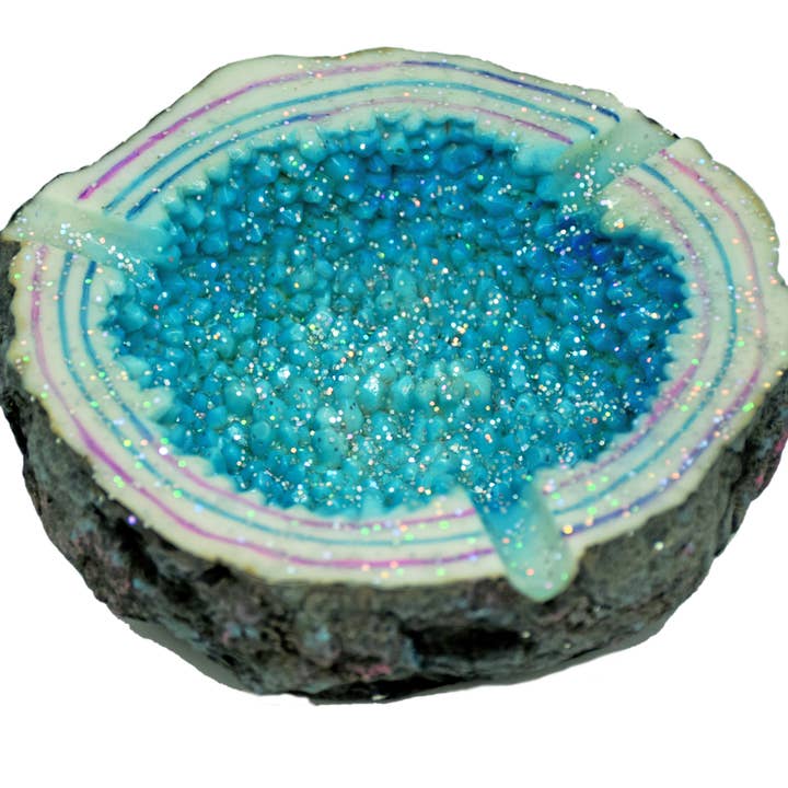 Fantasy Gifts - Wholesale Ashtray - Blue Crystal Ashtray