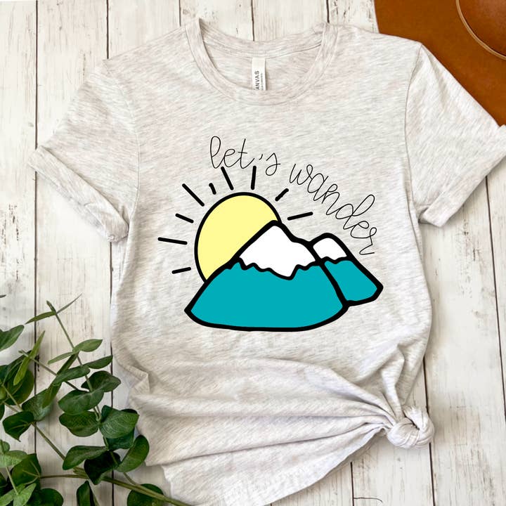 Let’s Wander DTF Print for wholesale by Simple Tymes