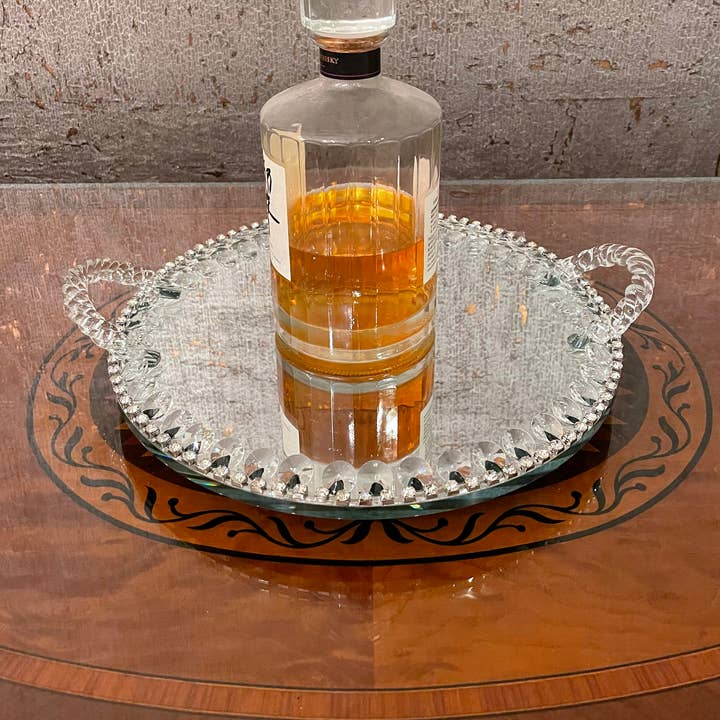 Luksuriøs Glas Spejlet Vanity Bakke for engroshandel hos Jojy's Jewels