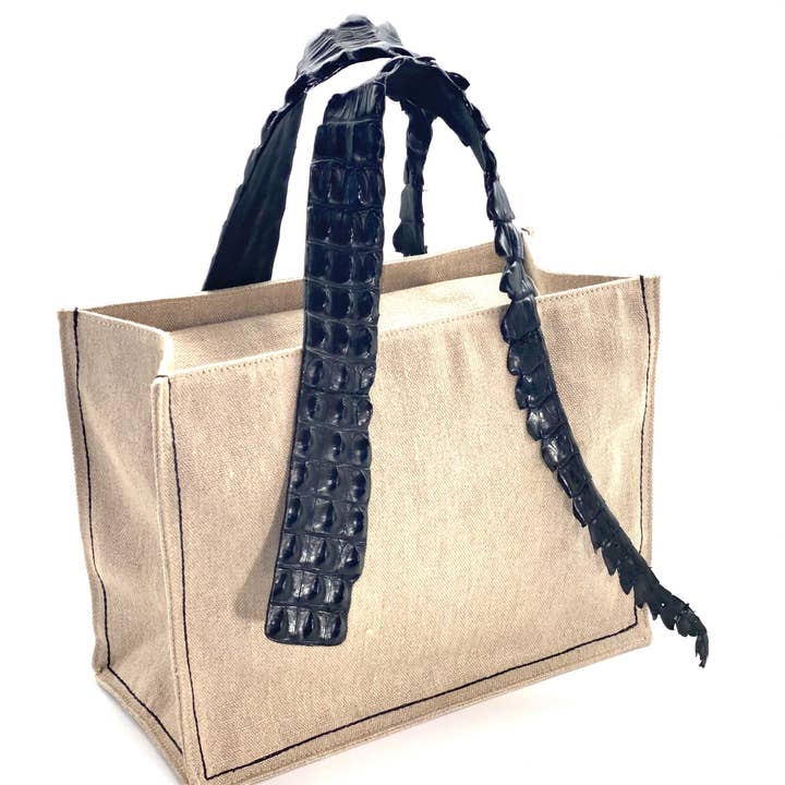 Crocodile Tote for wholesale by MOOMOO DESIGNS