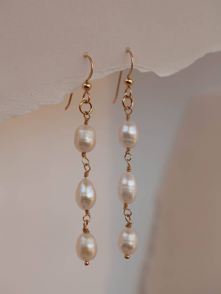 Perlestreng Dråbeøreringe for engroshandel hos Orozca