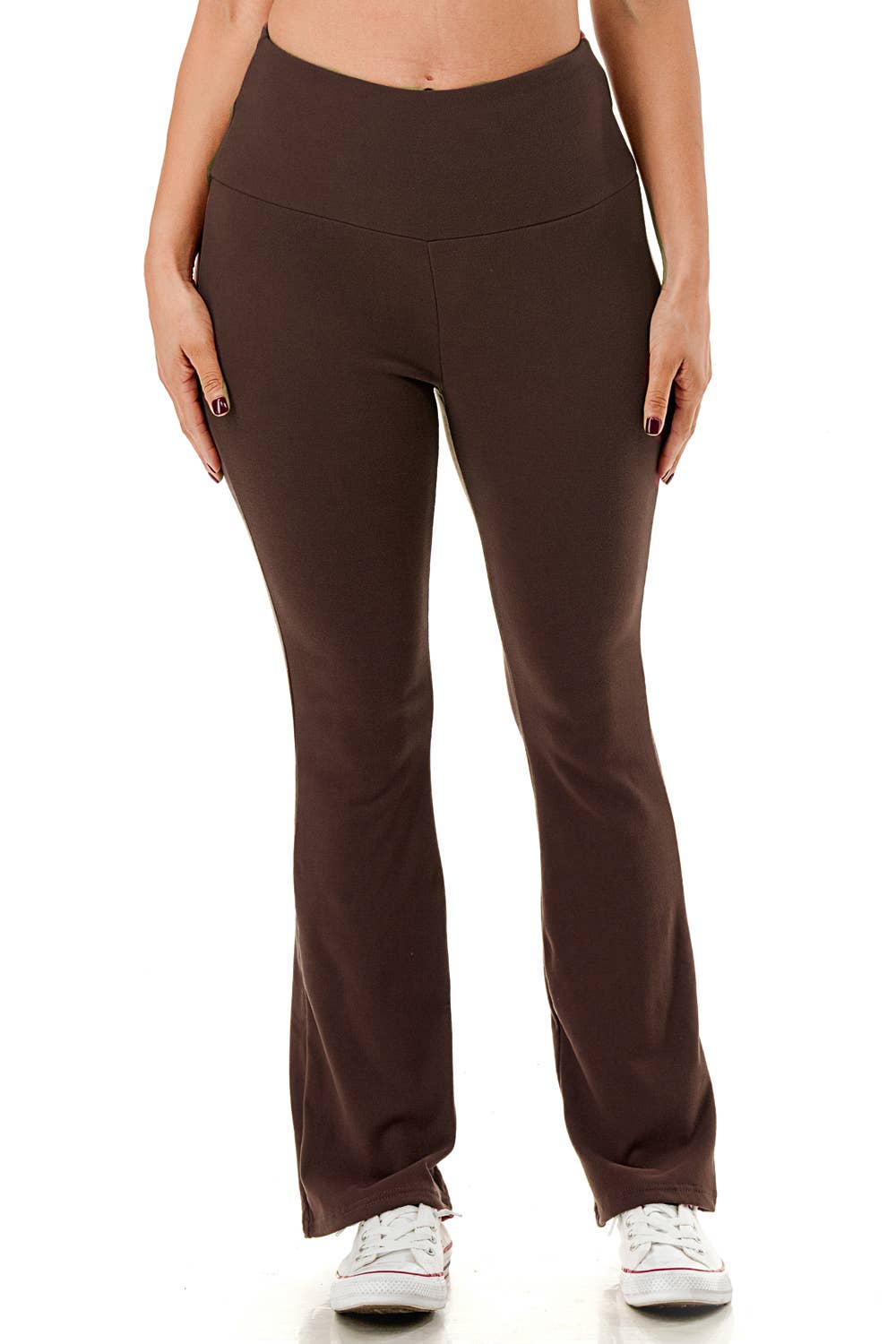 Color 5 – Leggings de desporto/casuais - Mulher por atacado – Calça legging de inverno de cintura alta com forro de lã pesada e perna larga.5