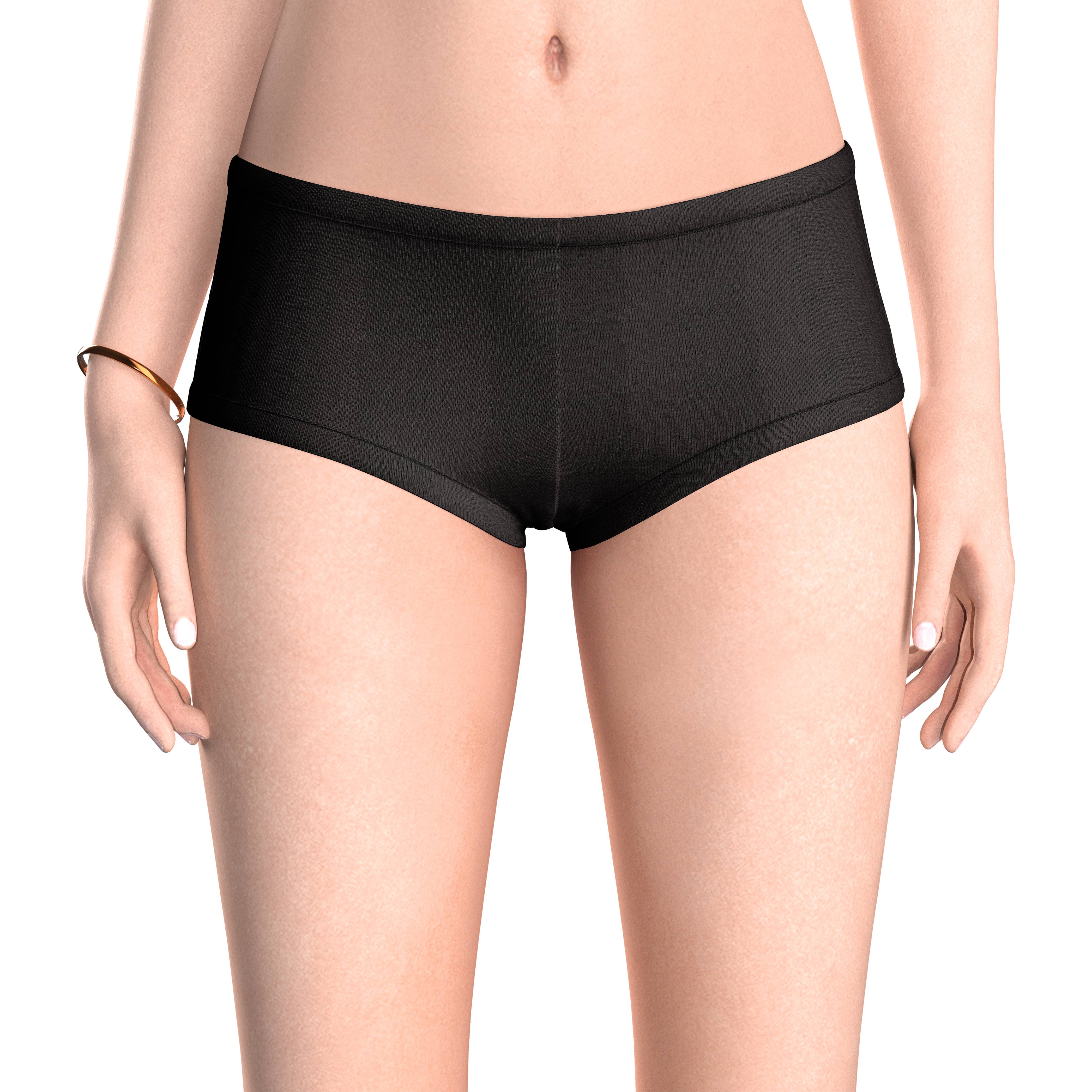 I-Wear Brands - Vendita all'ingrosso Intimo - Donna - Confezione da 12 slip da donna Basic Boyshort in cotone4
