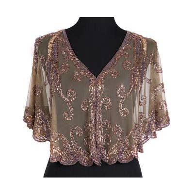 Western Fashion - Wholesale Cape - Women's - 8906 - Beaded Flapper Cape27