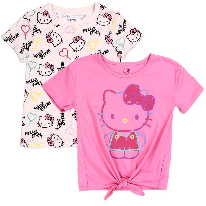 HELLO KITTY Girls 2-Pack T-Shirts for wholesale by Penguin Kids Wear