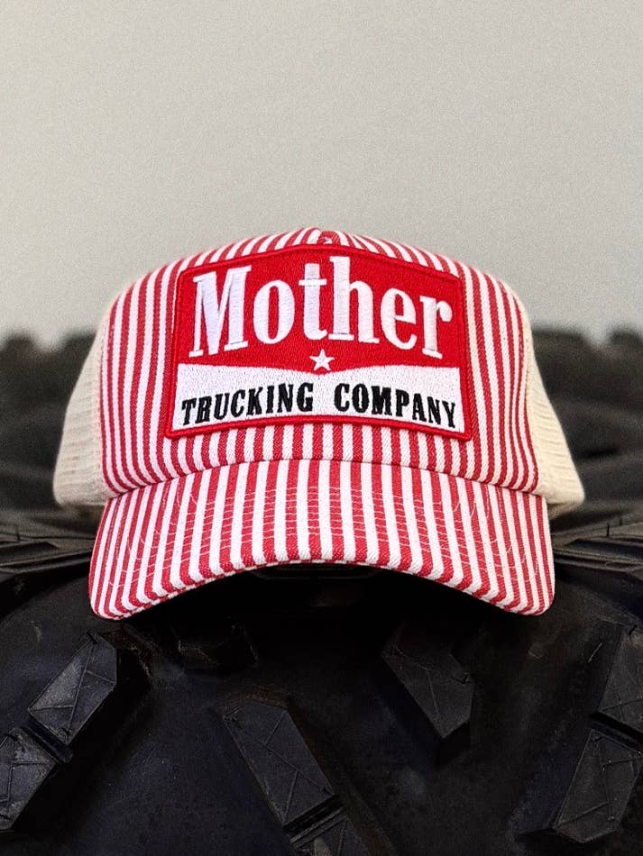 Mother American Classic Retro Striped Mesh Back Trucker Hat for wholesale by SLATER VINTAGE