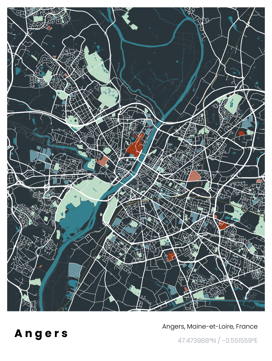 Paperoad - Wholesale Poster - City poster - Angers4