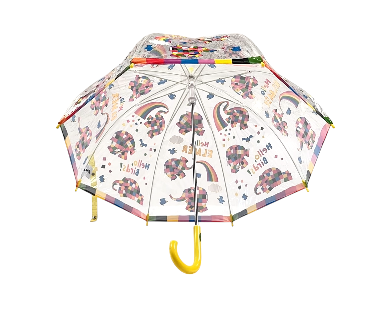 Soake – wholesale Umbrella – kids – Hello Elmer PVC Clear Dome Umbrella3