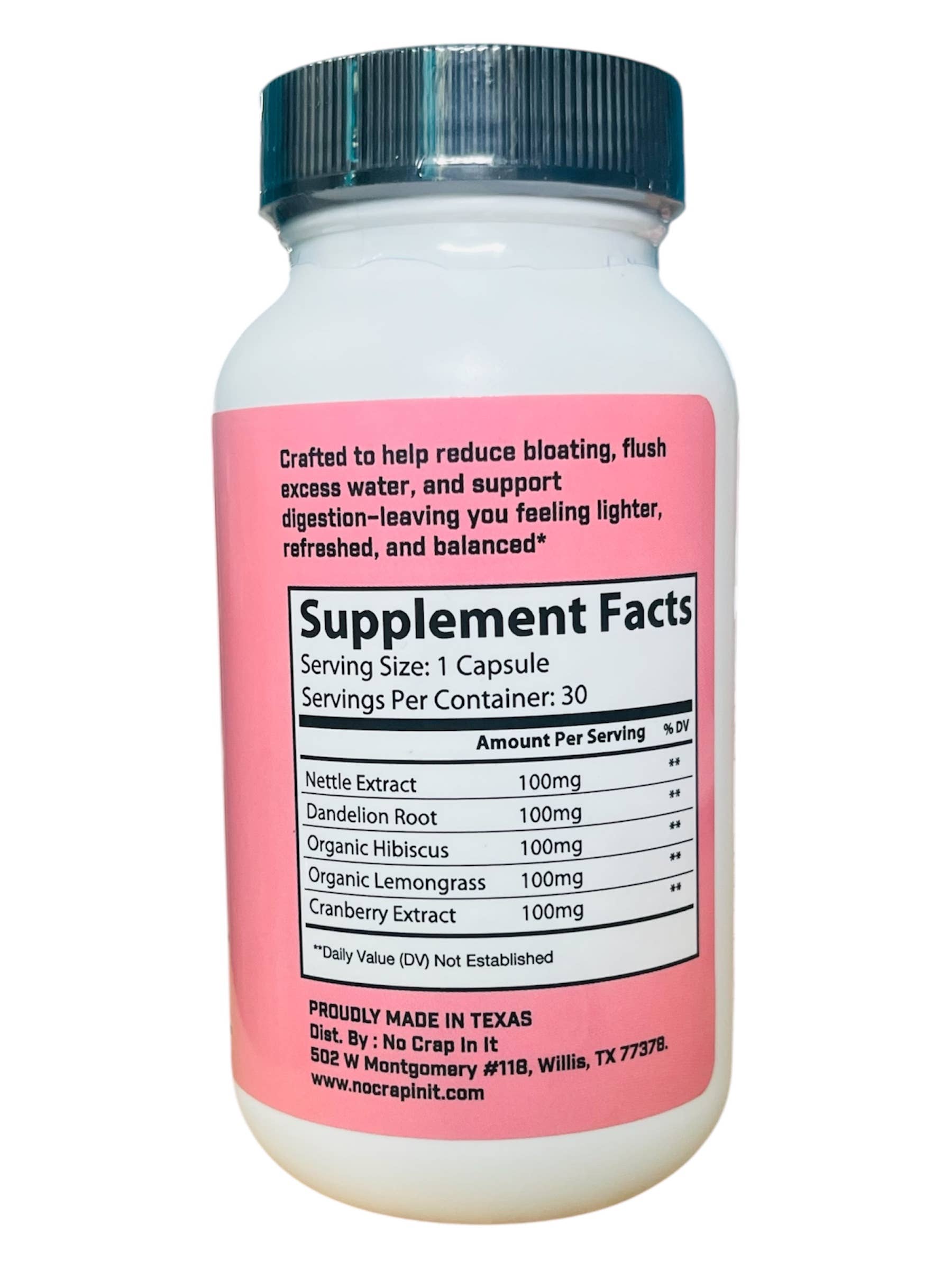 No Crap In It - Wholesale Oral Supplement/Vitamin - De-Bloat Super Vitamins1