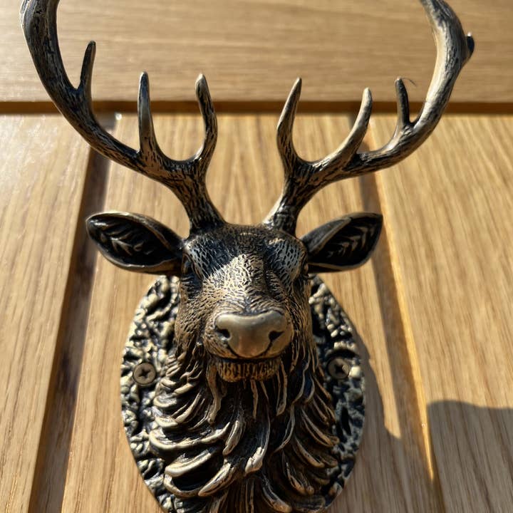 Brass bee - Wholesale Knob/pull - Stag Door Knocker - Heritage Finish4