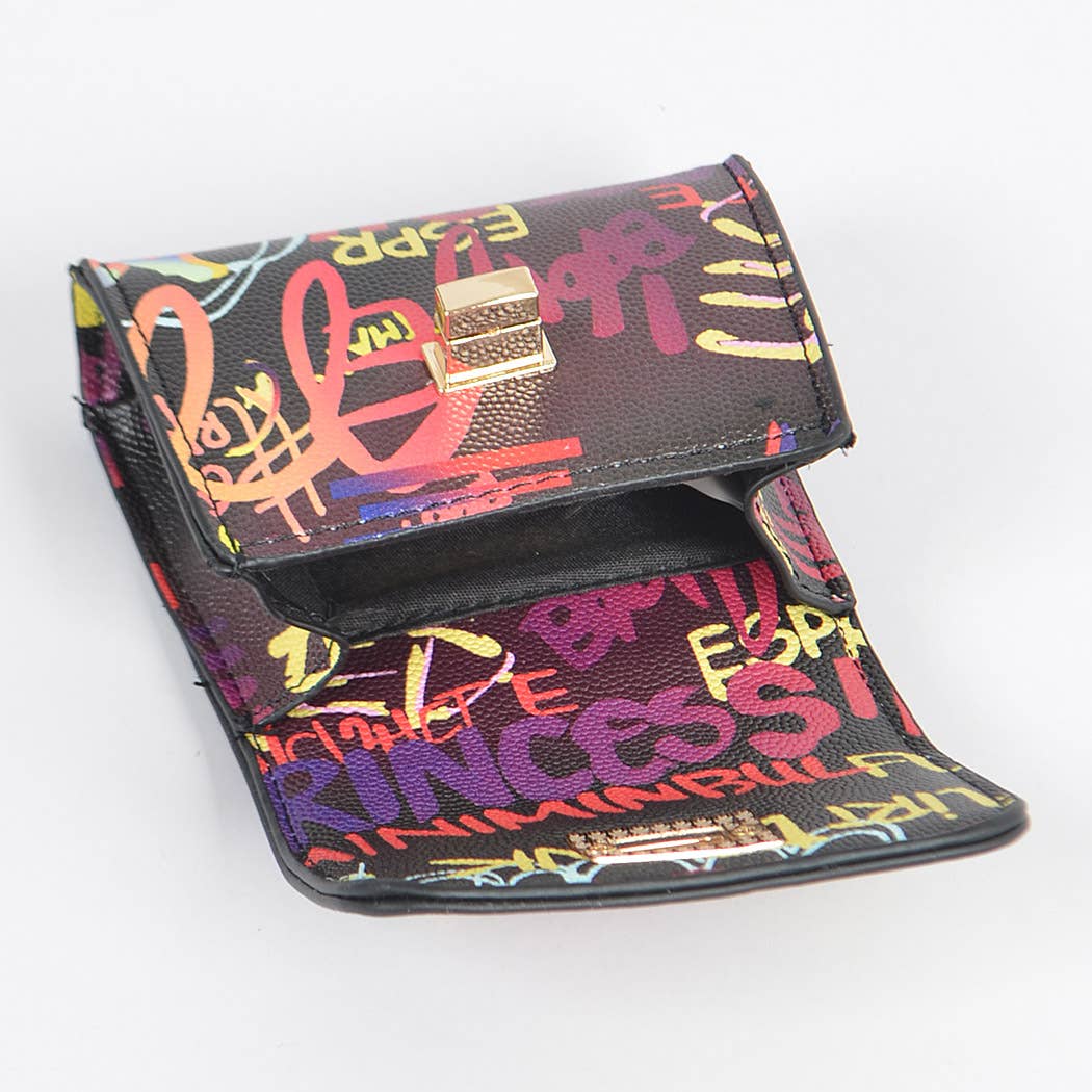 Black Graffiti Mini Bag for wholesale on Faire3