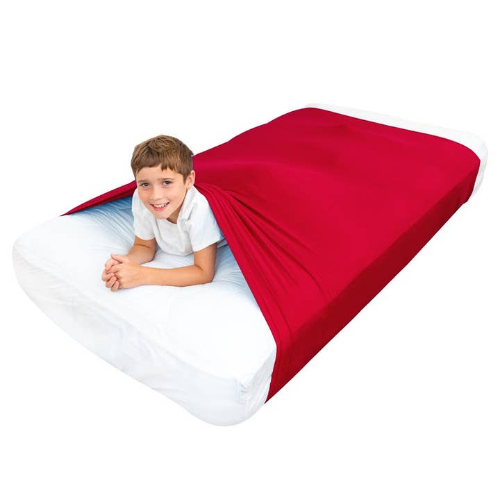 Special Supplies - Wholesale Bedding Blanket - Kids & Baby - Sensory Bed Sheet for Kids Compression Alternative to Weighted Blankets - Red