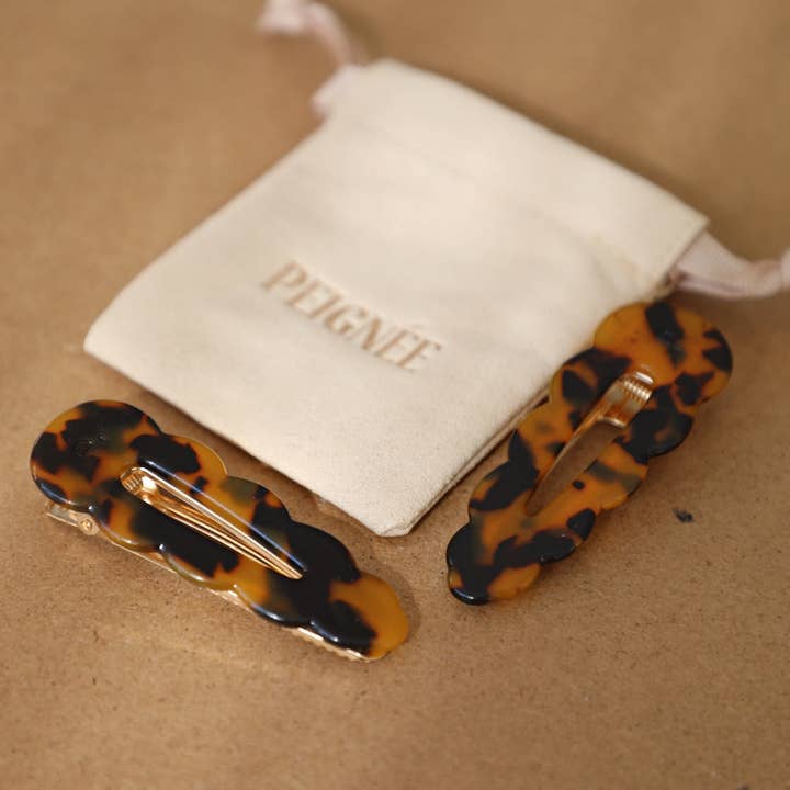 Peignee Paris - Wholesale Hair clip – Women’s - Signature Hair Clips - Panther (Pair)2