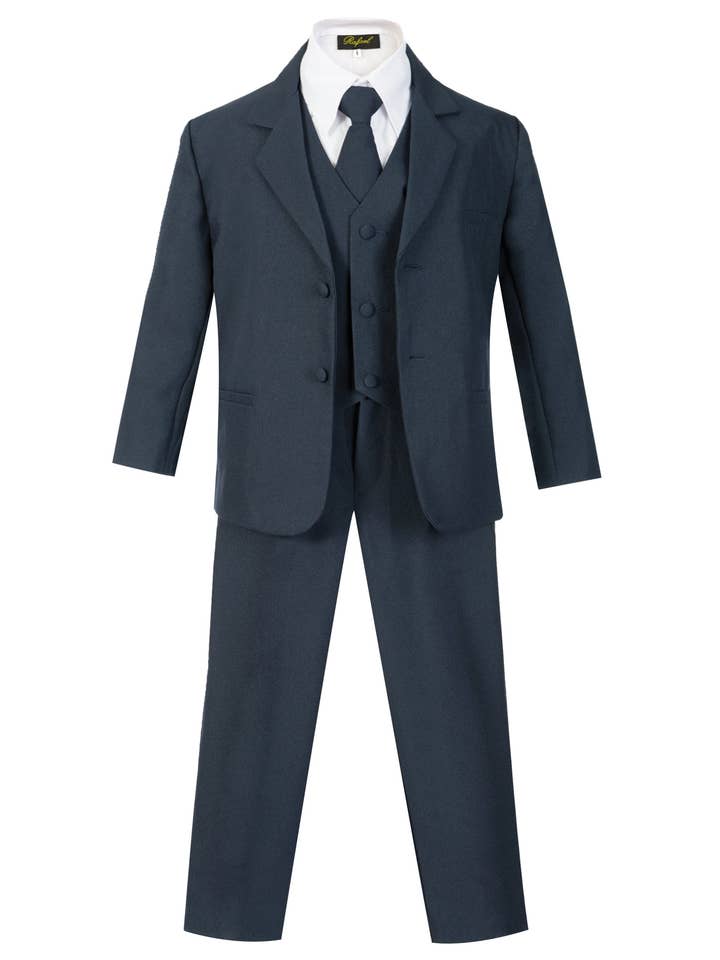 Toddler Boy's Tuxedo Suit Pant Vest W Shirt Tie Classic Fit for wholesale by Setco.26