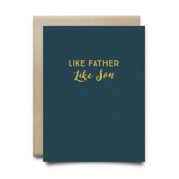 Carte de vœux Like Father, Like Son pour la vente par Laurel Twist & Co.