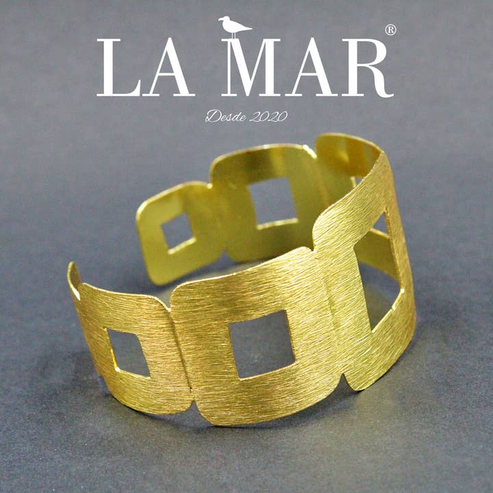 NIZA bracelet gold-plated - Design with character for wholesale by LA MAR