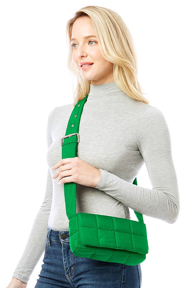Hana - Wholesale Crossbody Bag - Women's - Quilted Puffer Crossbody Bag12
