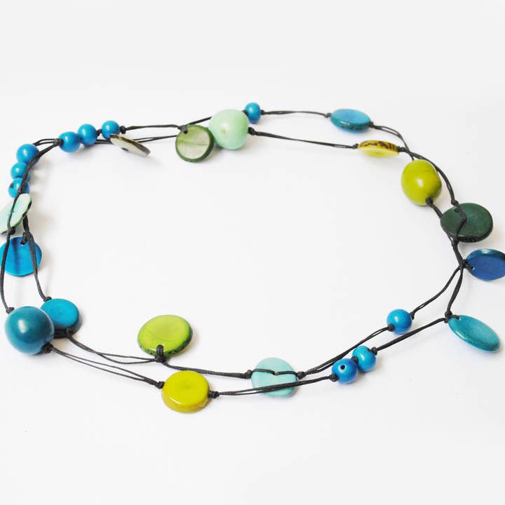 Collier Tagua Long Acai et Chicon Ole pour la vente par Belart Fair Trade