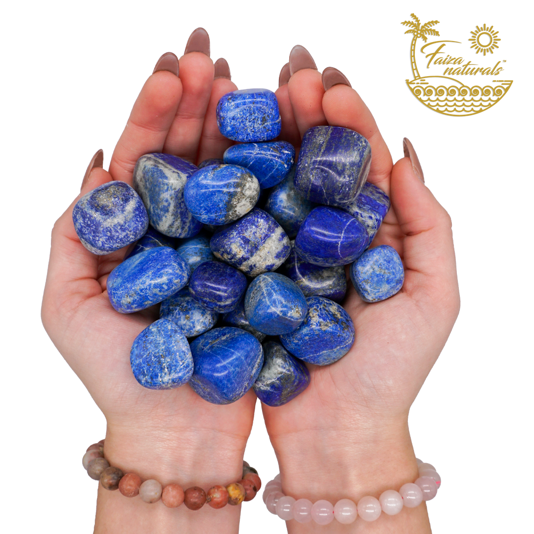 Faiza Naturals - Wholesale Spiritual Stone/Crystal - Lapis Lazuli Tumbled Crystals in Bulk1