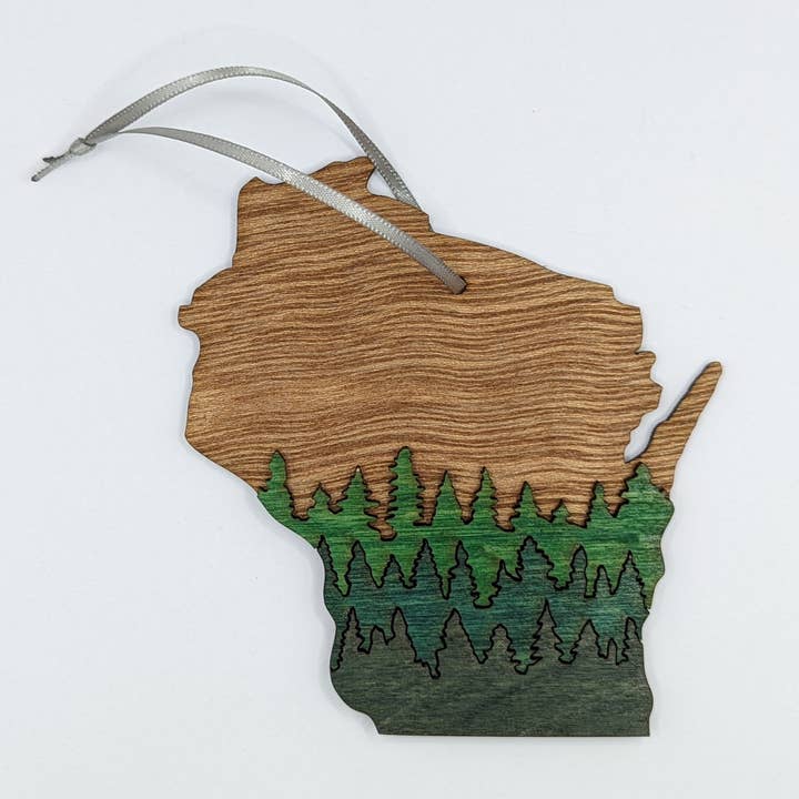 Knit and Nailed - Wholesale Ornament - Wisconin Wood Ornament Art 5" varieties25