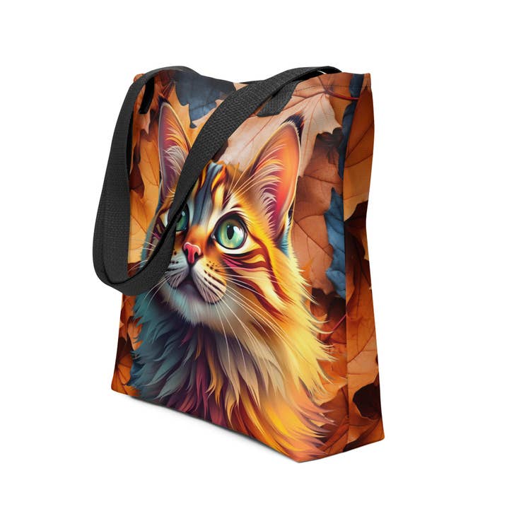 Höstlöv och katt tygväska för wholesale av 4legz