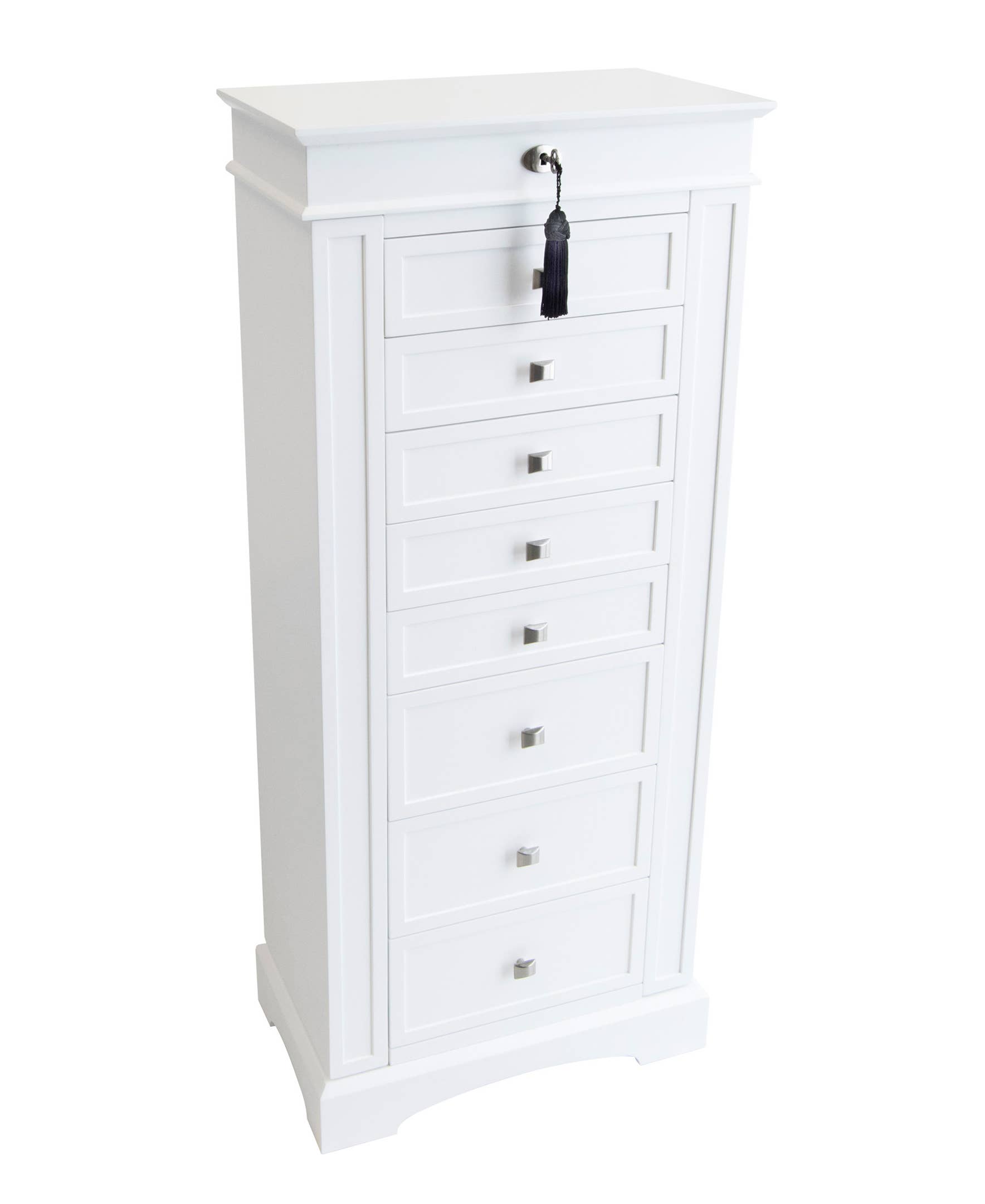 Mele and Co - Wholesale Jewelry Box/Organizer - Mele and Co Olympia Armoire in White2