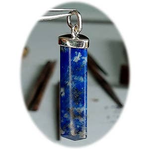 Punto de Plata Esterlina Facetado - Lapislázuli para venta al por mayor de Crystal Earth Sterling