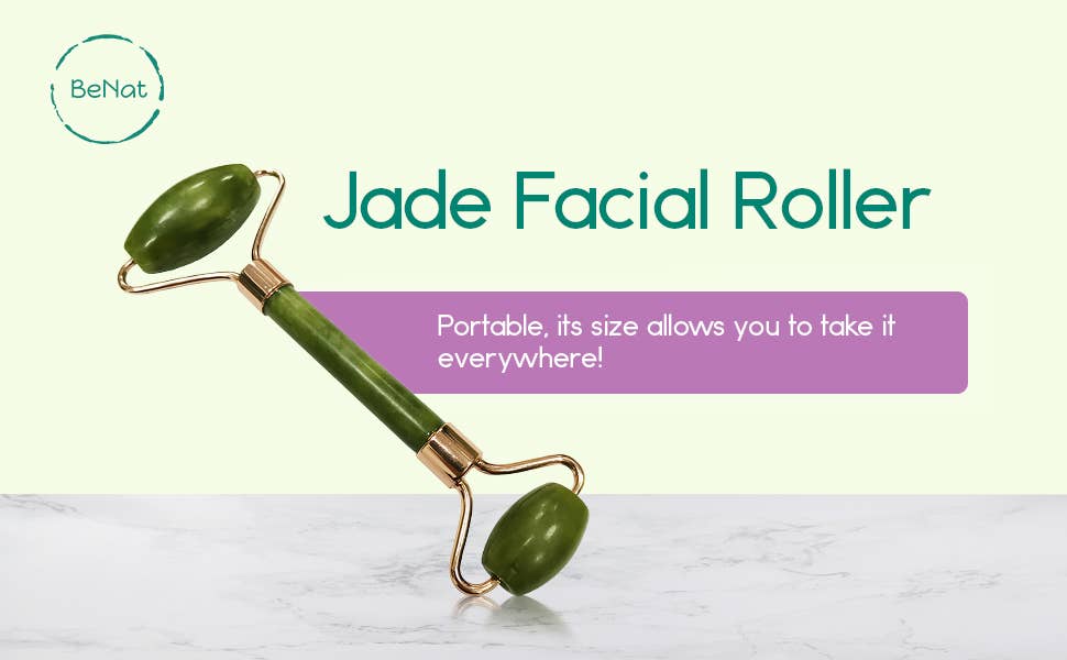 BeNat – wholesale Face/beauty roller – Jade Facial Roller2