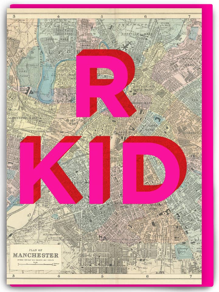 Funny Birthday Card - R Kid Greetings Card for wholesale by Brainbox Candy