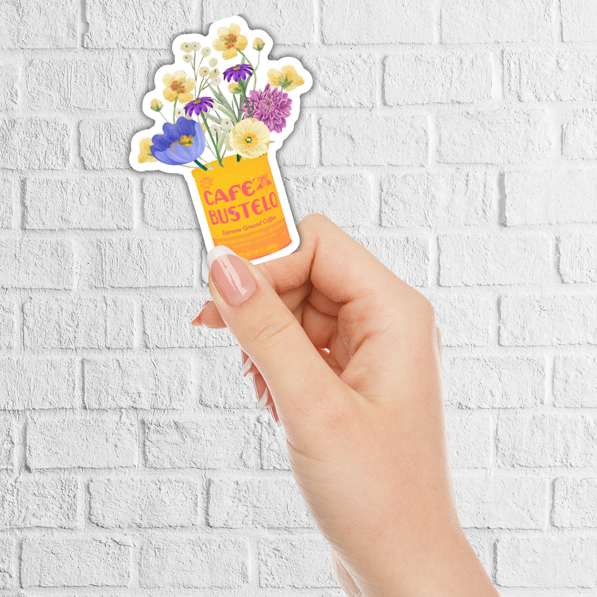 inviting affairs paperie - Wholesale Sticker - Cafe Bustelo Sticker – Trendy Vinyl Decal for Coffee Lovers1