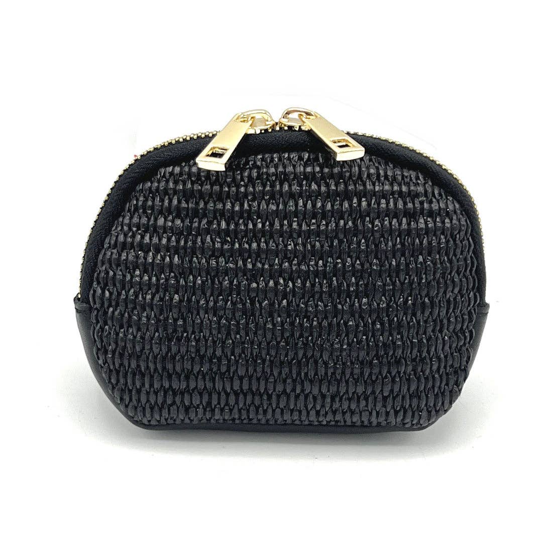 Suie Valentini srl - Wholesale Coin Purse - Women's - Summer collection, leather and raffia purse, art. PO017