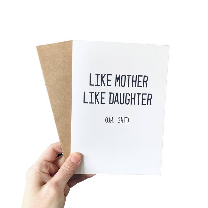 Tiny Baker Creations - Wholesale Mother's Day Card - Like Mother Like Daughter Card | Mother’s Day | Humor1