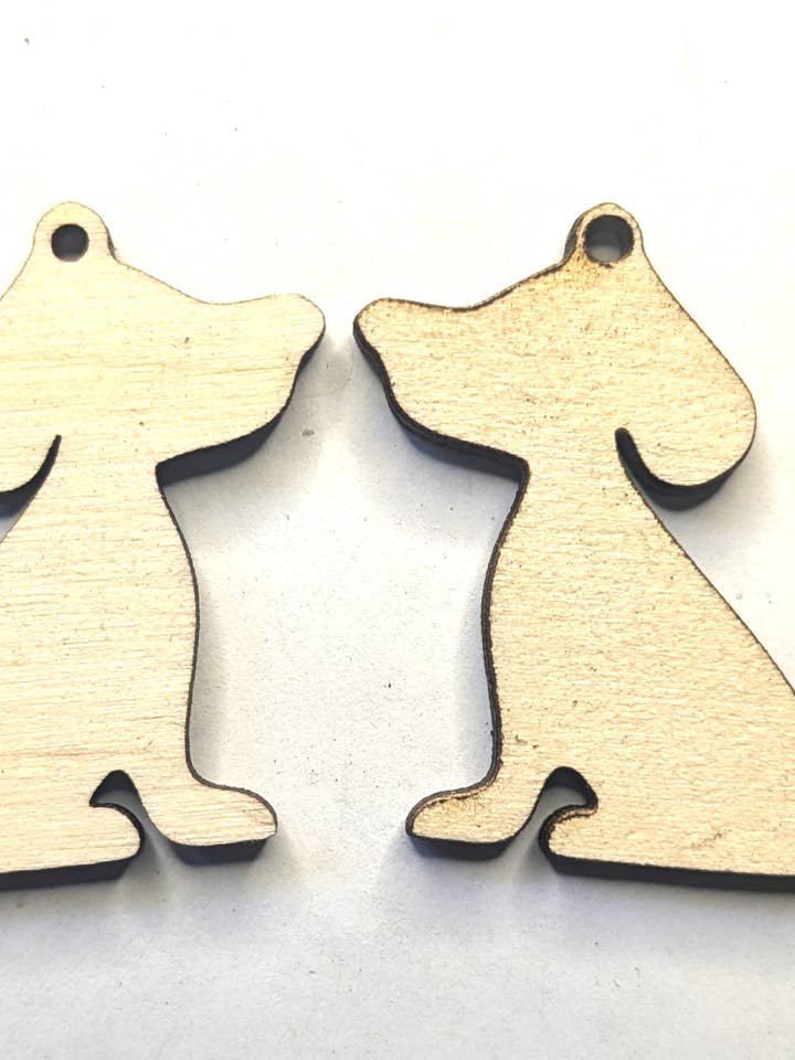 Unfinished Wooden Earrings (Charms) for wholesale by Hippie Girl Collection