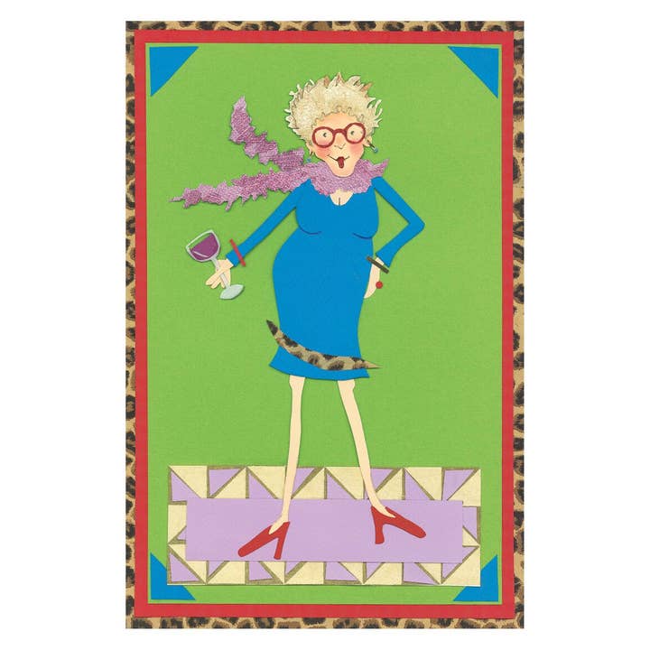 Iddy biddy boo design - Wholesale Birthday Card - Wine Diva Card