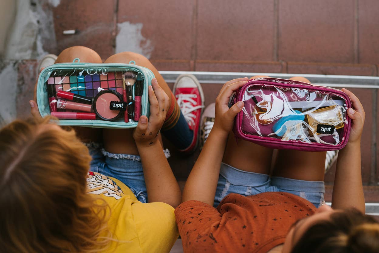 ZIPIT - Wholesale Pencil Case/Pouch - ZIPIT Half & Half Pencil Case, Aesthetic Pouch4