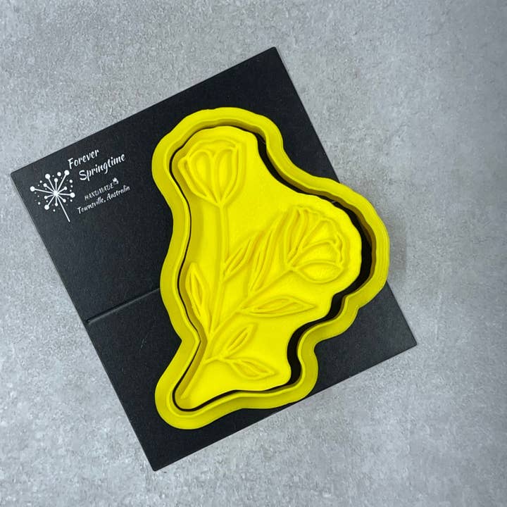 (a) Cortador de Bolachas e Carimbo Embossing: ABC por atacado de Forever Springtime