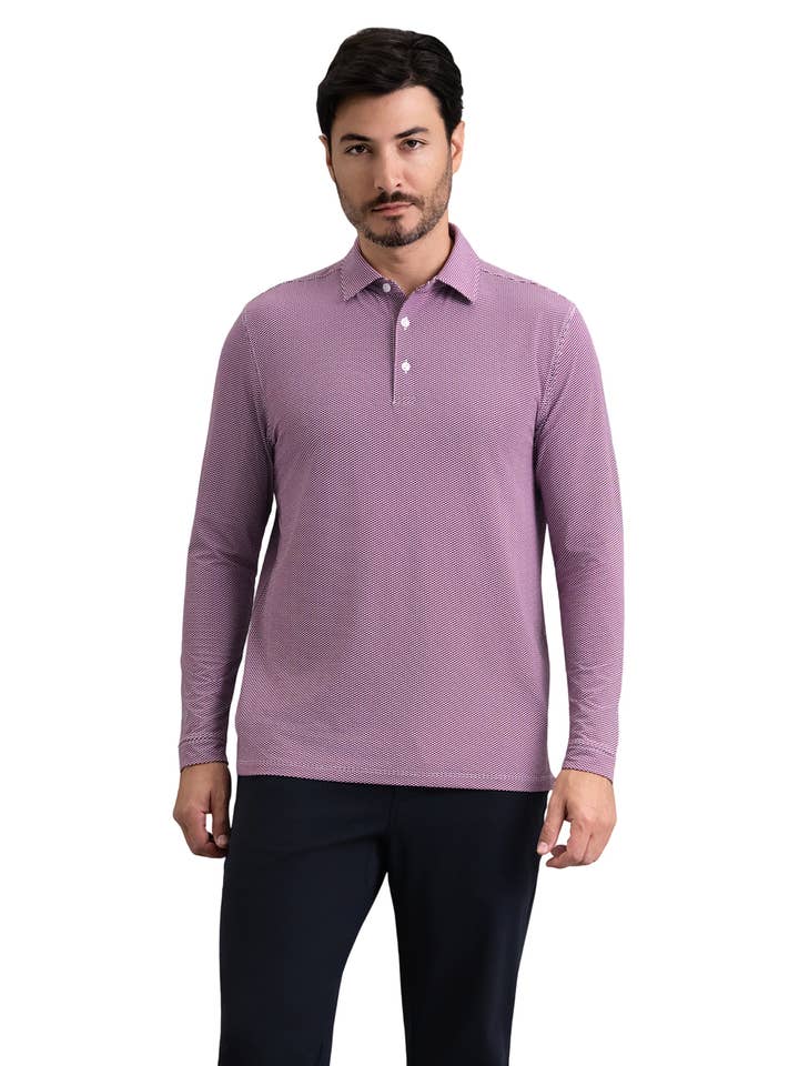 IBKÜL - Wholesale Polo - Men's - Cube Art Long Sleeve Polo1