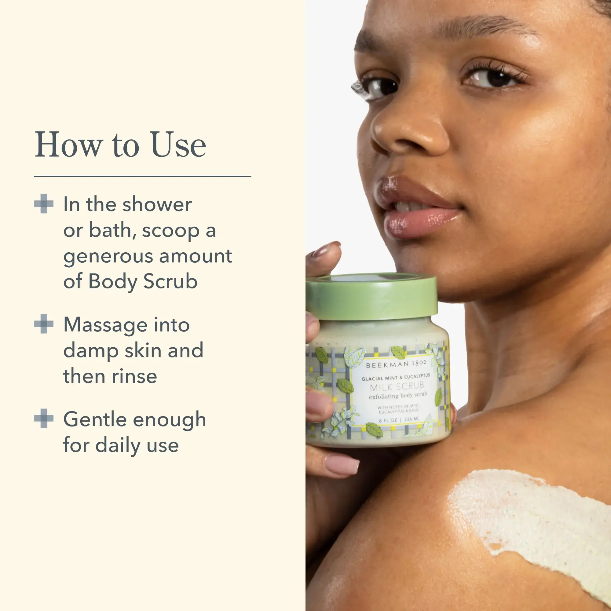 Beekman 1802 - Wholesale Body Scrub/Exfoliant - Glacial Mint & Eucalyptus Milk Scrub Exfoliating Body Scrub7