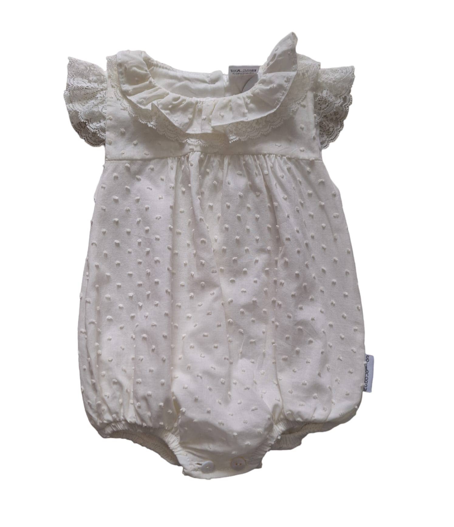 Cotton Socks - Vendita all'ingrosso Tutina (senza piedini) - Neonati - 024DU-15 FOFO C/ PIZZO NEONATO1