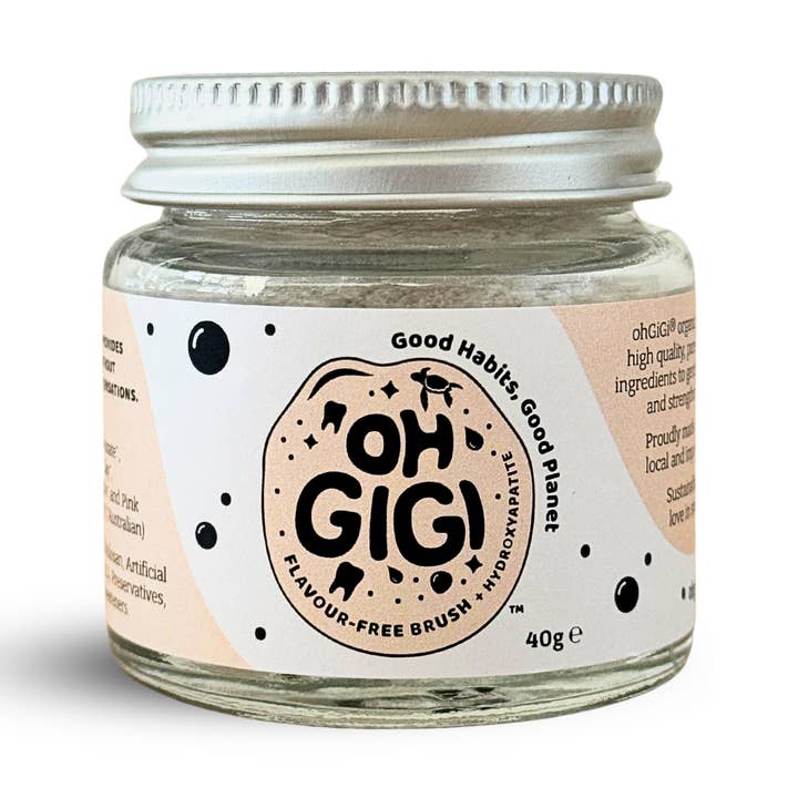 Bio-Zahnpulver 'Flavour Free Brush' + Hydroxyapatit für den Großhandel von OHGIGI®️