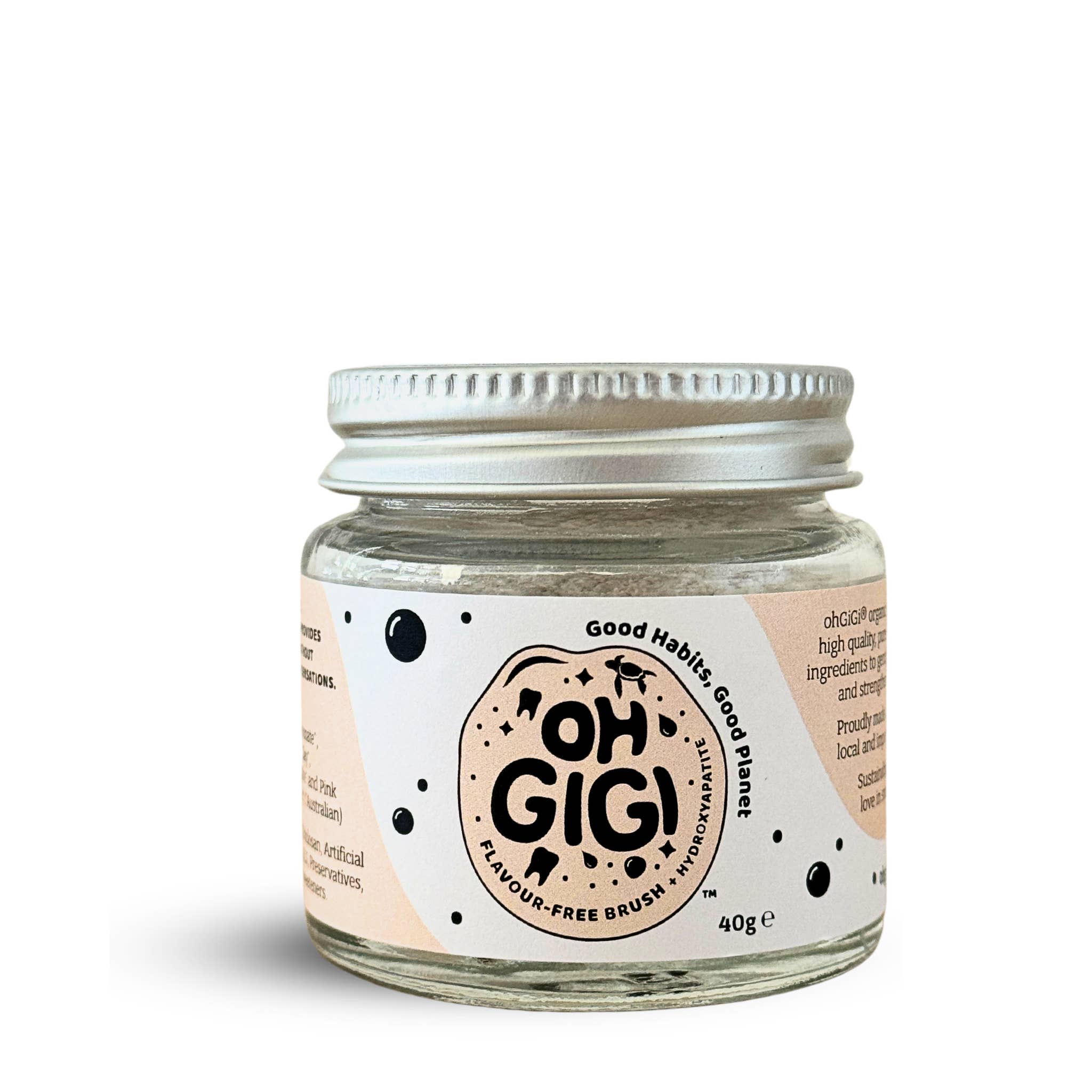 OHGIGI®️ - Wholesale Toothpaste - Organic Tooth Powder 'Flavour Free Brush' + Hydroxyapatite