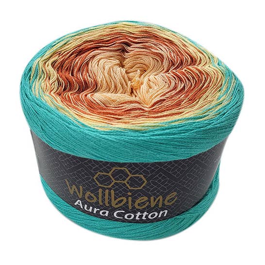 Wollbiene - Wholesale Yarn - Wool Bee Aura Cotton Bobble 200g Gradient 100% Cotton30