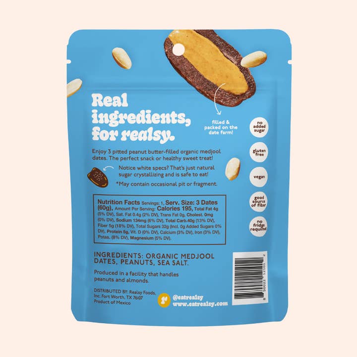 realsy - Wholesale Nuts - Peanut Butter Filled Medjool Date Snack Packs - 10 unit/case1