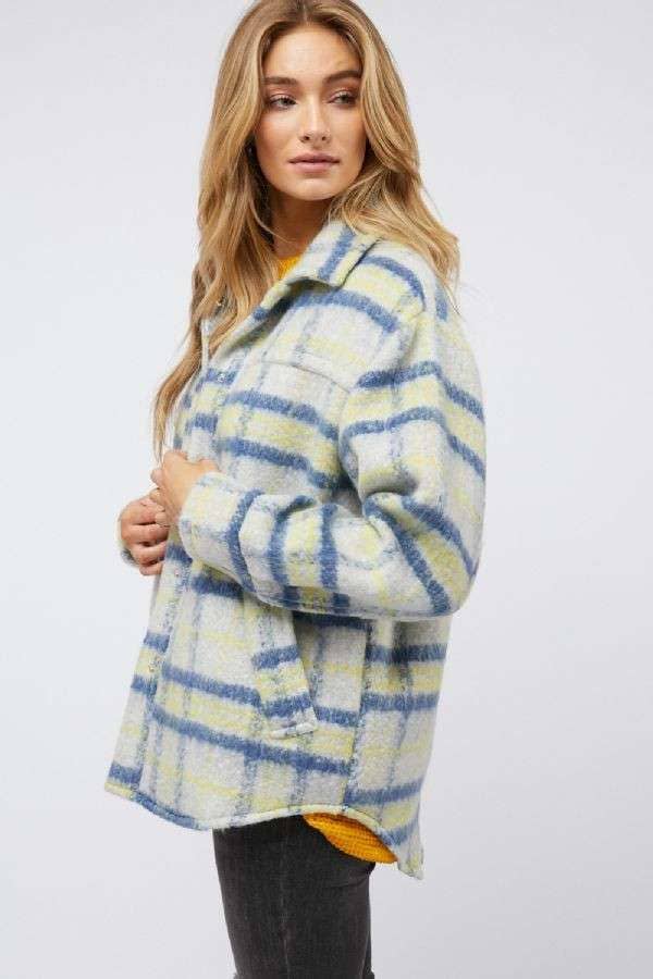 Davi & Dani - Wholesale Jacket - Women's - PLUS PLAID BUTTON DOWN JACKET6