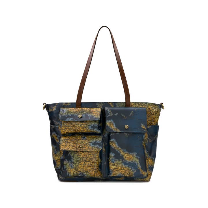 Patricia Nash - Wholesale Tote Bag - Women's - Patricia Nash Sorlana Travel Tote - Greek Map