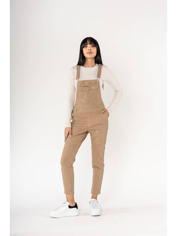 Nina Carter - Wholesale Overalls - Women's - S512 wide stretch boyfriend jean denim overalls9