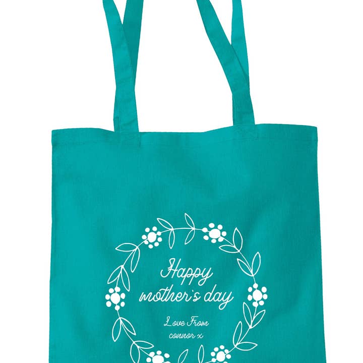 Illustrated Identity - Wholesale Tote bag – Women's - Personalised Happy Mother's Day Tote Bag S15094