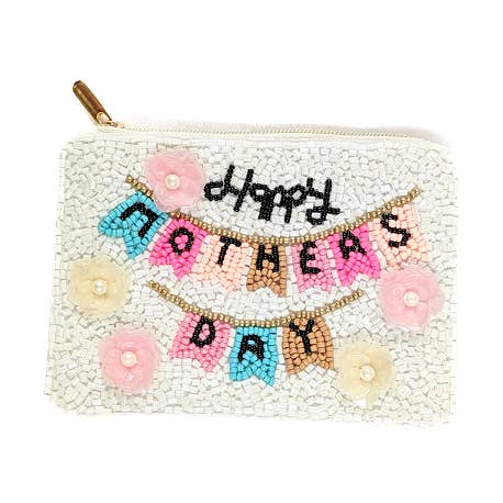 Carteira com Missangas "Feliz Dia das Mães, Senhoras" por atacado de Nima Accessories Inc