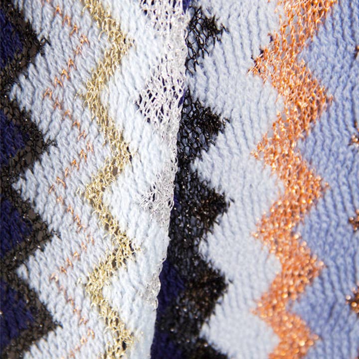 Hana - Wholesale Scarf - Women's - Zig Zag Pattern Scarf-Mkas4220