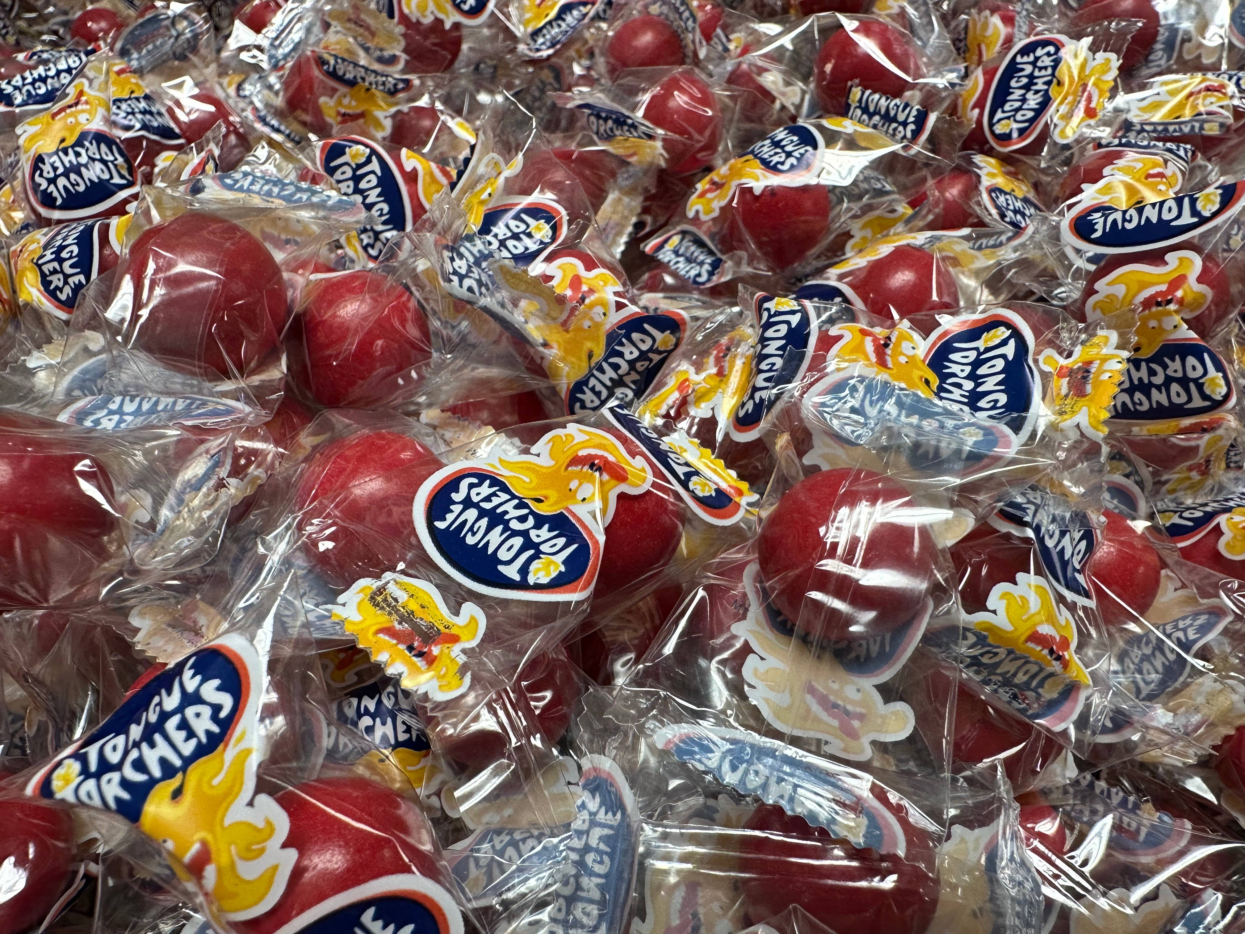 O'Shea's Candies Sweet Shop - Wholesale Hard Candy - Nostalgic Fire Red 🔥 Tongue Torches Hard Candy 3/4TH Pound 1